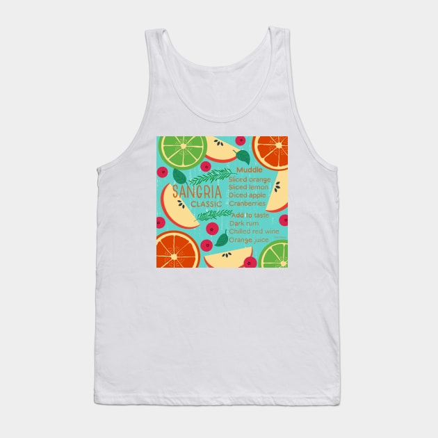 Sangria Tank Top by EV Visuals